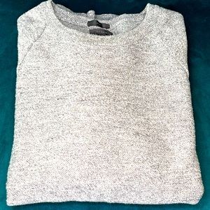J.CREW mens crewneck sweater. Heathered Grey. Medium.